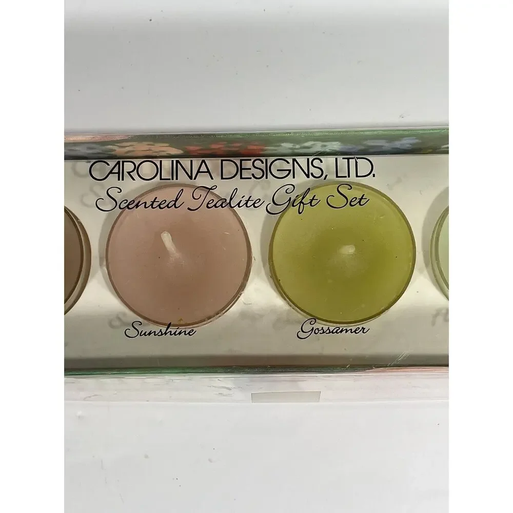 Carolina Designs Scented Tealite Gift Set 6‎ Candles & 1 Holder Tea Light Candle